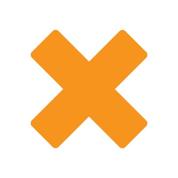 Ergomat DuraStripe Xtreme 9.5inx9.5inx3.5in Rounded Xfts Orange, 12PK DSX-XR9.5-O-KIT - main